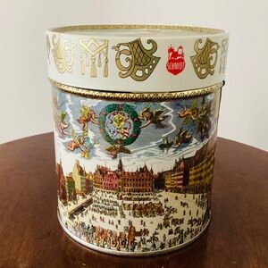 Vintage Otto Schmidt Lebkuchen Tin, Vintage German Tin, Vintage Cookie Tin